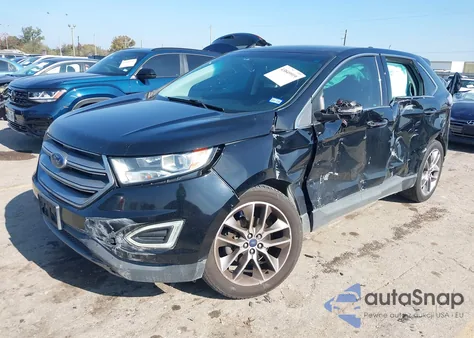 2017 Ford Edge Titanium из США, поврежденный, VIN 2FMPK3K98HBB26988